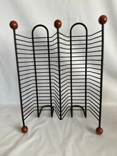 CD Storage Tower Rack - 40 Disc Holder Metal Wire Organizer - ATLANTIC Vintage