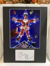 Autographed 11 X 14 Chevy Chase Christmas Vacation Display w/ COA
