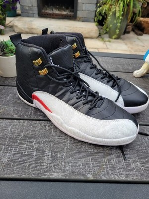 Nike Men\'s Air Jordan 12 Retro‎ Reverse Taxi Black White 130690-017 Size 9 Nike Air Jordan 12 XII Retro Reverse Taxi Black White Men main image 2