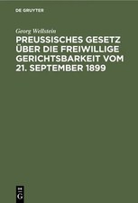 Preußisches Gesetz über die freiwillige Ger...