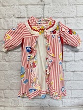 Vtg 90 Y2k Looney Tunes Tweety Bird Toddler Girls Nightgown  Robe Set Sz Large