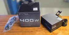 Used EVGA 100-N1-0400-L1 Power Supply Unit 400W PSU, with 120v Cord OPEN BOX