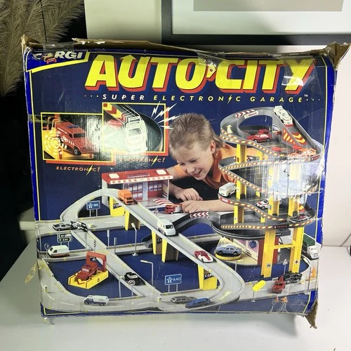 CORGI AUTO CITY SUPER ELECTRONIC GARAGE DIECAST VEHICLES VINTAGE SET 1991