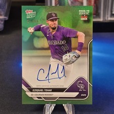 Ezequiel Tovar 2025 Topps Now Road To Opening Day Autograph Auto Green Foil /99