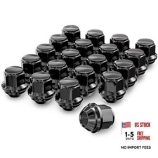 M12X1.5 Wheel Lug Nuts, One-Piece Lug Nuts OEM Factory 1.25 inches Black