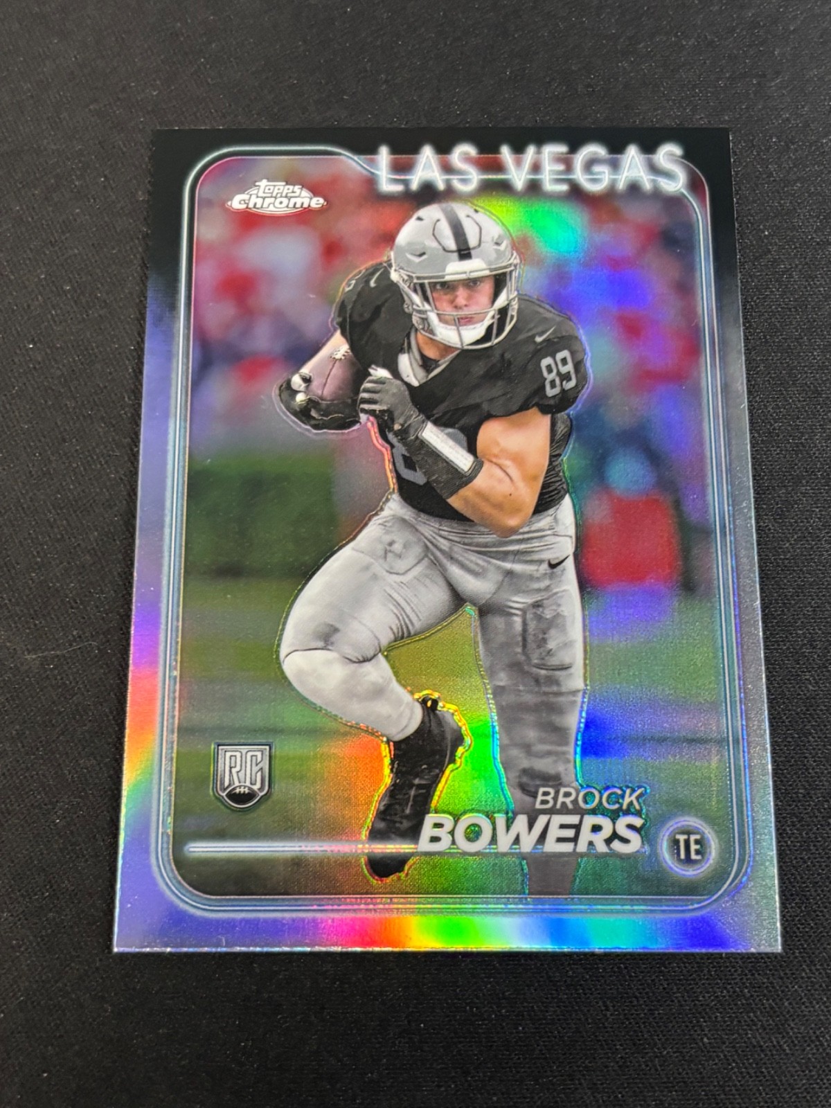 2024 Topps Chrome - Rookies Brock Bowers #207 Refractor (RC) Raiders