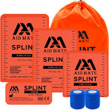 First Aid Splint Kit Reusable Malleable Splints 36 18 9 4 Inches Emergency