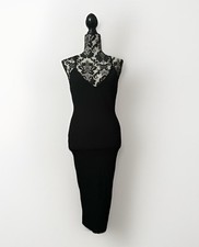 Little  black dress midi size 8 womens Ribbed