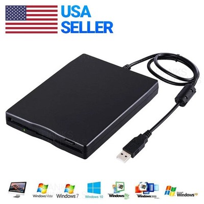 USB 2.0 External Floppy Disk Drive 3.5'' 1.44MB For Laptop Windows PC Mac