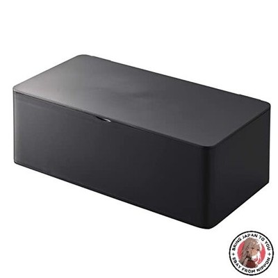 NEU Yamazaki Taschentuchbox mit Deckel normale Größe schwarz [kompatible Größ...