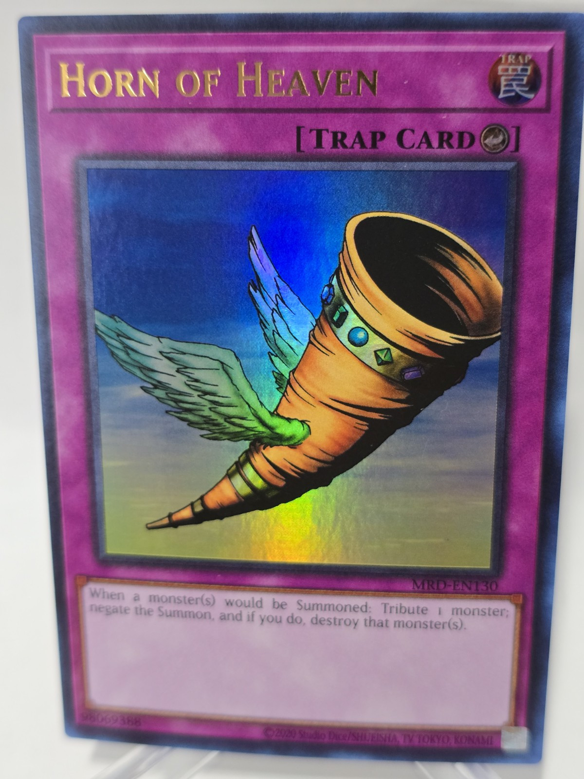 Horn Of Heaven MRD-130 Yugioh 25th Anniversary Holo Foil Metal Raiders Limited Edition