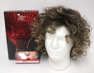 Ellen Wille Jamila Hi Curly Synthetic Lace Front Bernstein Rooted Brown Wig(Ips)