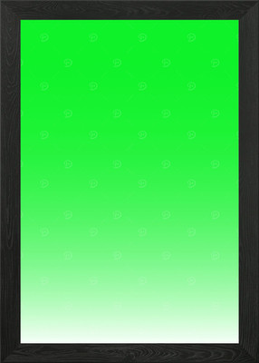 Green and White Gradient Framed Wall Art Poster Canvas Print Picture