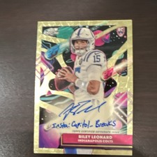 Marketplace image: Topps 2025 Cosmic Chrome Riley Leonard RC Superfractor 1/1 Auto #CCA-RL Colts