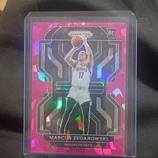 2021-22 Panini Prizm Marcus Zegarowski Rookie #300 Brooklyn Nets Pink Ice NBA