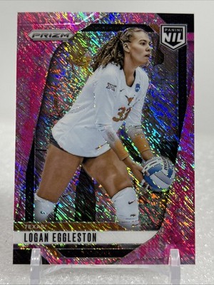 2025 Panini Texas NIL - PINK SHIMMER Prizm #21 Logan Eggleston - Volleyball