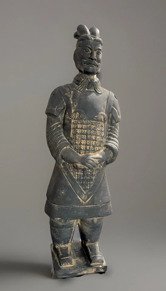 Азиатская фигурка солдата терракоты армии воина Цинь Шихуанди 20 дюймов статуэтка - Изображение 2 из 4