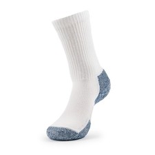 Thorlos J Max Cushion Running Socks White Navy Large L Made in USA NWT