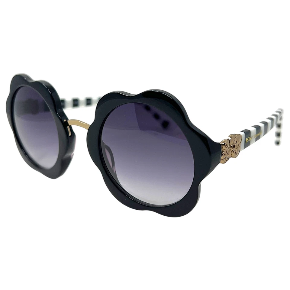 BETSEY JOHNSON - ROSY POSY NEGRO 50/27/140 - NEGRO/DORADO NUEVO Auténticas GAFAS DE SOL Foto 2 de 2