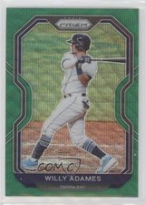 2021 Panini Prizm Tier III Green Wave Prizm Willy Adames #219 11bp
