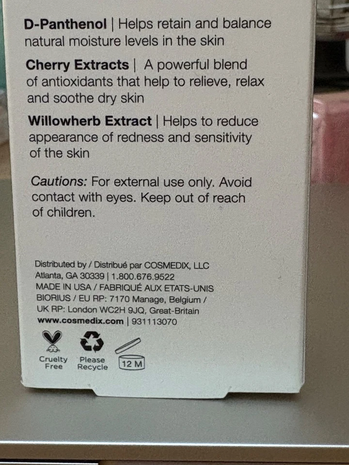 Cosmedix. Rescue Intense Hydrating Balm and Mask 1.7 oz. / 50g NIB - Image 2 of 4