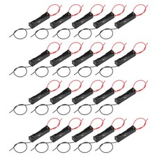 30Pcs Battery Holder Box 1 x AAA 1 Slots 5.31" Wire Lead for AAA-Batteries