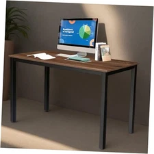 47 inch Large Computer Desk Wood, Modern Simple Style Desk for Home Office, 