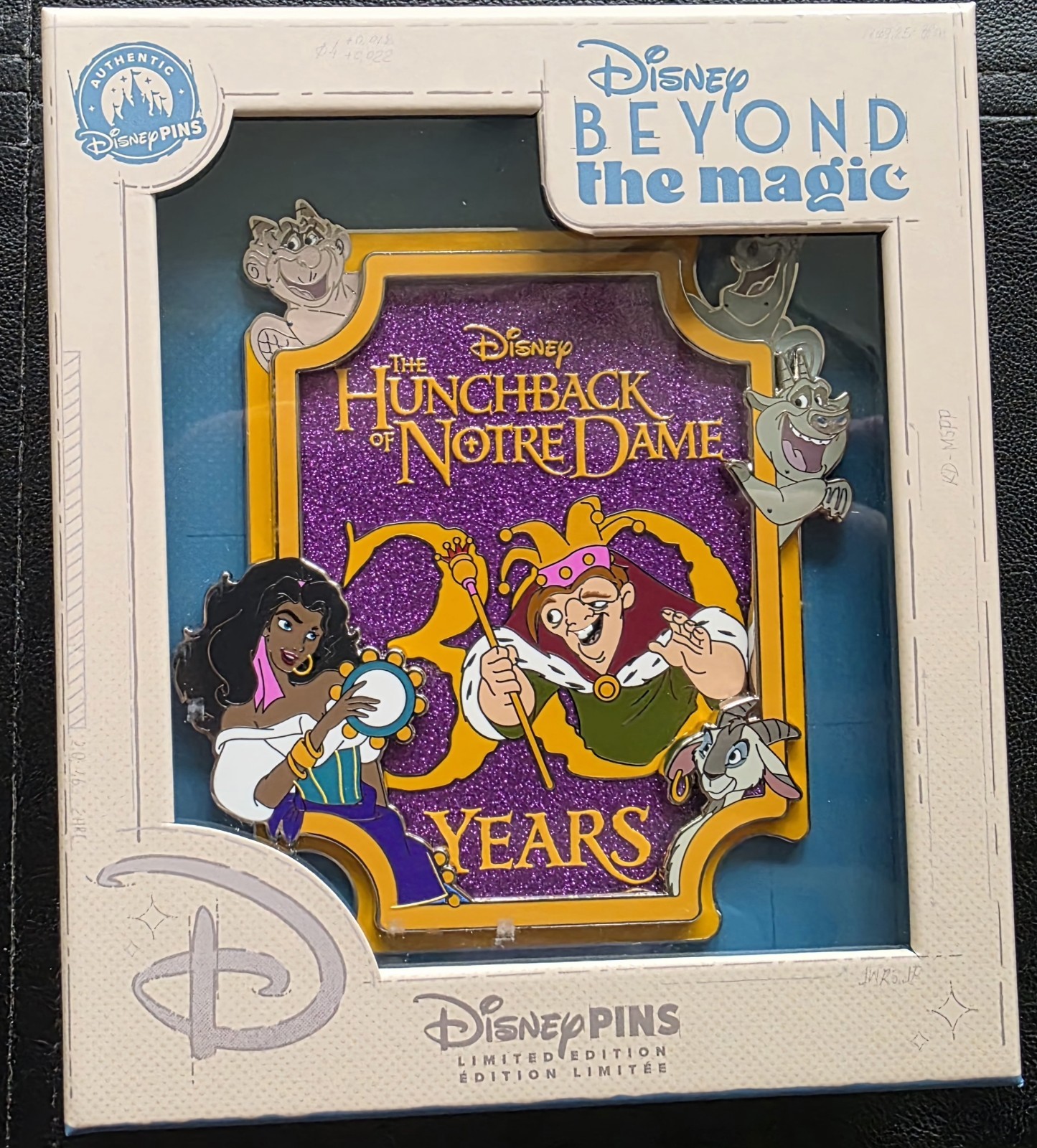 2026 D23 Beyond The Magic Hunchback Of Notre Dame 30 Years Jumbo Pin LE 800 NEW