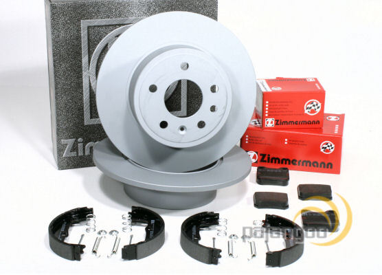 Zimmermann Bremsscheiben Ø 286 Mm + BeläGe + Handbremse Hinten FüR Opel Vectra B-image