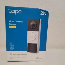 TP-Link Tapo Smart Video Doorbell Camera Wireless with Chime, 2K