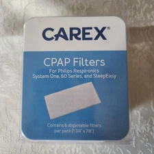 Carex CPAP Filters, 6 count Philips Respironics System One 60 Series SleepEasy