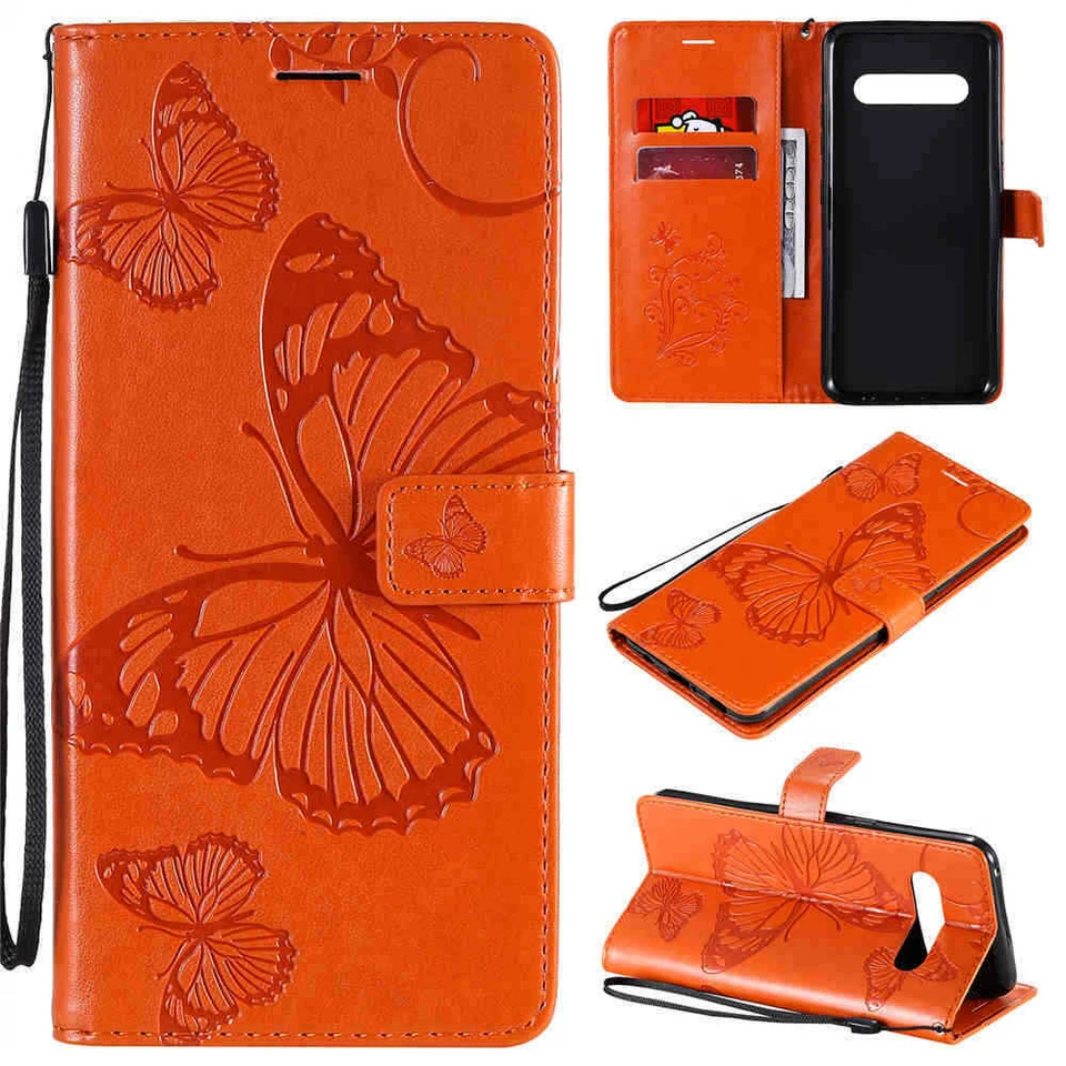 Butterfly Wallet Flip Leather Phone Case For LG V60 K61 K51 K50S Stylo 4 5 6 V60 - Image 4 of 4