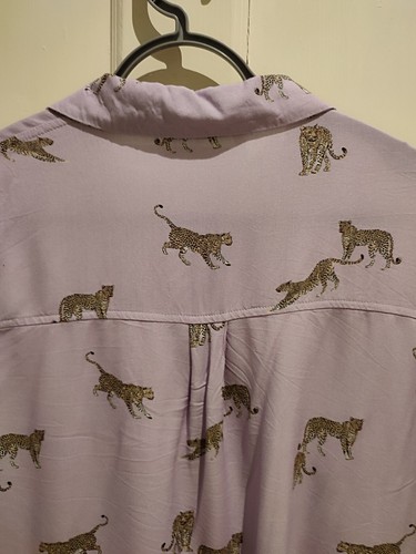 Tu Sainsburys Blouse 12 Leopard Vgc - Picture 3 of 6