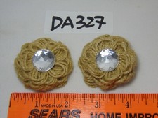 NEW WITHOUT BOX LINDSAY PHILLIPS NEUTRAL SNAP WITH RHINESTONE 2" LIGHT BROWN