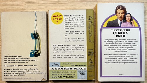 Lot of 3 Erle Stanley Gardner: Double or Quits~Cautious Coquette~Curious Bride - Picture 2 of 2