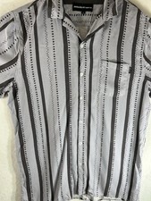 Molokai Surf Co Shirt Mens Large Tropical Short Sleeve Button Down Rayon Casual