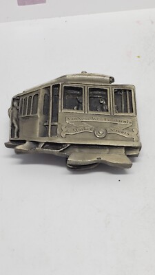  Cable Car Belt Buckle San Francisco Van Ness Ave & Market Streets