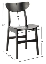 Safavieh Lucca Retro Dining Chair, Reduced Price 2172722165 DCH1001G-SET2