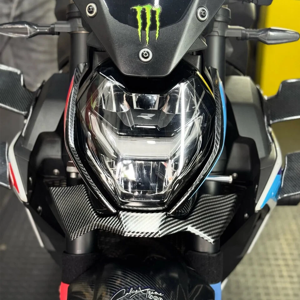 For BMW S1000R 2021 2022 2023 2024 Front Lip Cover Spoiler Fairing Carbon fiber - Image 3 of 4