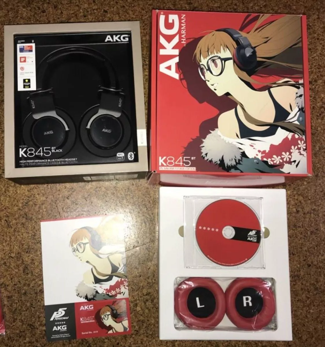 Persona 5 Wireless Headphone AKG K845BT P5 SAKURA FUTABA Edition Japan