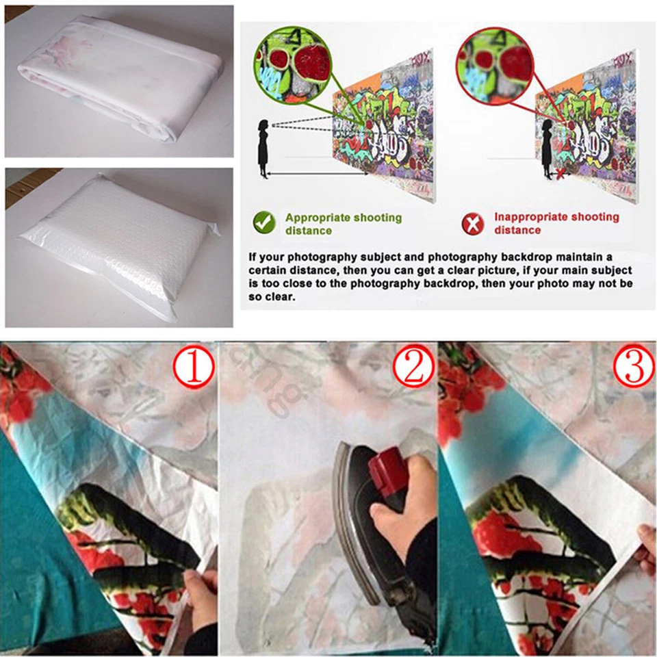 Flor Madera Piso Fotografía Boda Telón de Fondo Estudio Foto Fondo Accesorios Foto 2 de 3