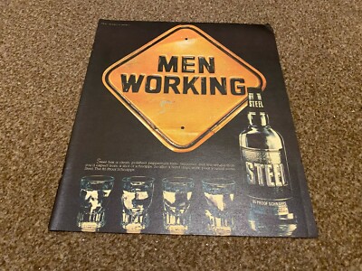 PTRBK8 ADVERT 13X11 STEEL 85 PROOF SCHNAPPS