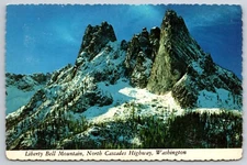 Liberty Bell Mountain North Cascades Highway Washington Vintage Postcard