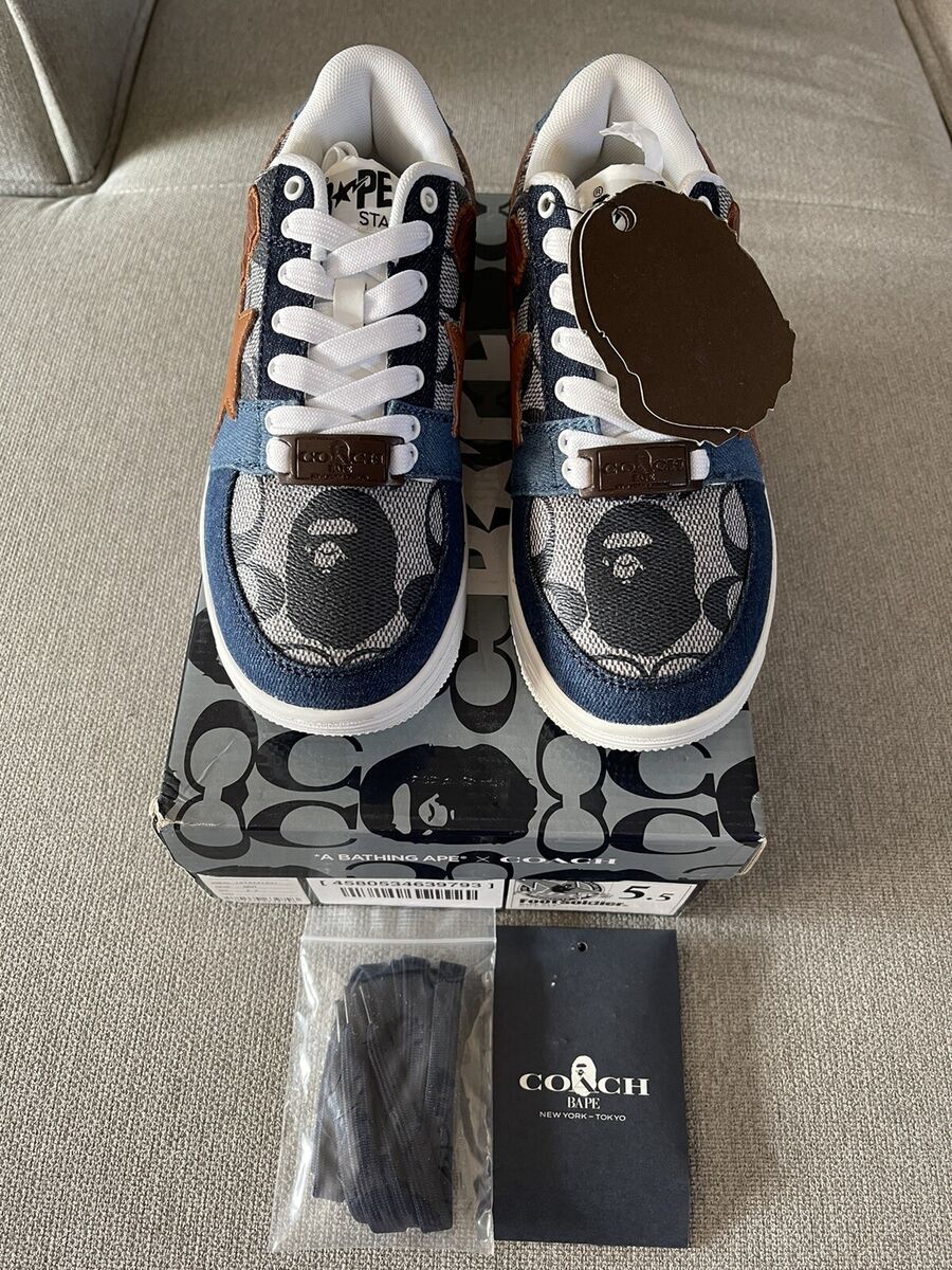 A Bathing Ape BAPE X COACH Ladies Bape Sta Low Size 5.5 A Bathing Ape BAPE X COACH Ladies Bape Sta Low Size 5.5