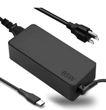 Lenovo 65w USB Type C Ac Adapter With 2 Prong Power Cord Included