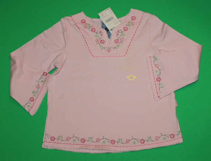 4 NWT Pumpkin Patch SPRING FLOWER Pink Flower Stretchy SHIRT Top Girls 