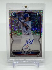 2023 Bowman Chrome Baseball Jesus Galiz 1st Bowman Speckle Auto /299 Dodgers