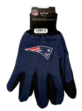 New England Patriots Blue and Black Colored Palm Utility Work Gloves