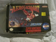 Aero the Acro-Bat-Super Nintendo SNES~Game & Box only~1993~FL~LBDEM