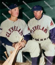 GR344 Al Lopez - Sam Chapman Cleveland Indians 8x10 16x20 Colorized Photo